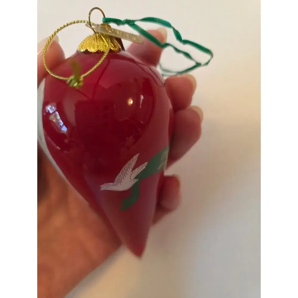 Pier 1 Imports Li Bien 2017 Teardrop Angel Hand Painted Christmas Ornament Box